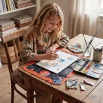 Cosmos Placemat - Orange - Image 5